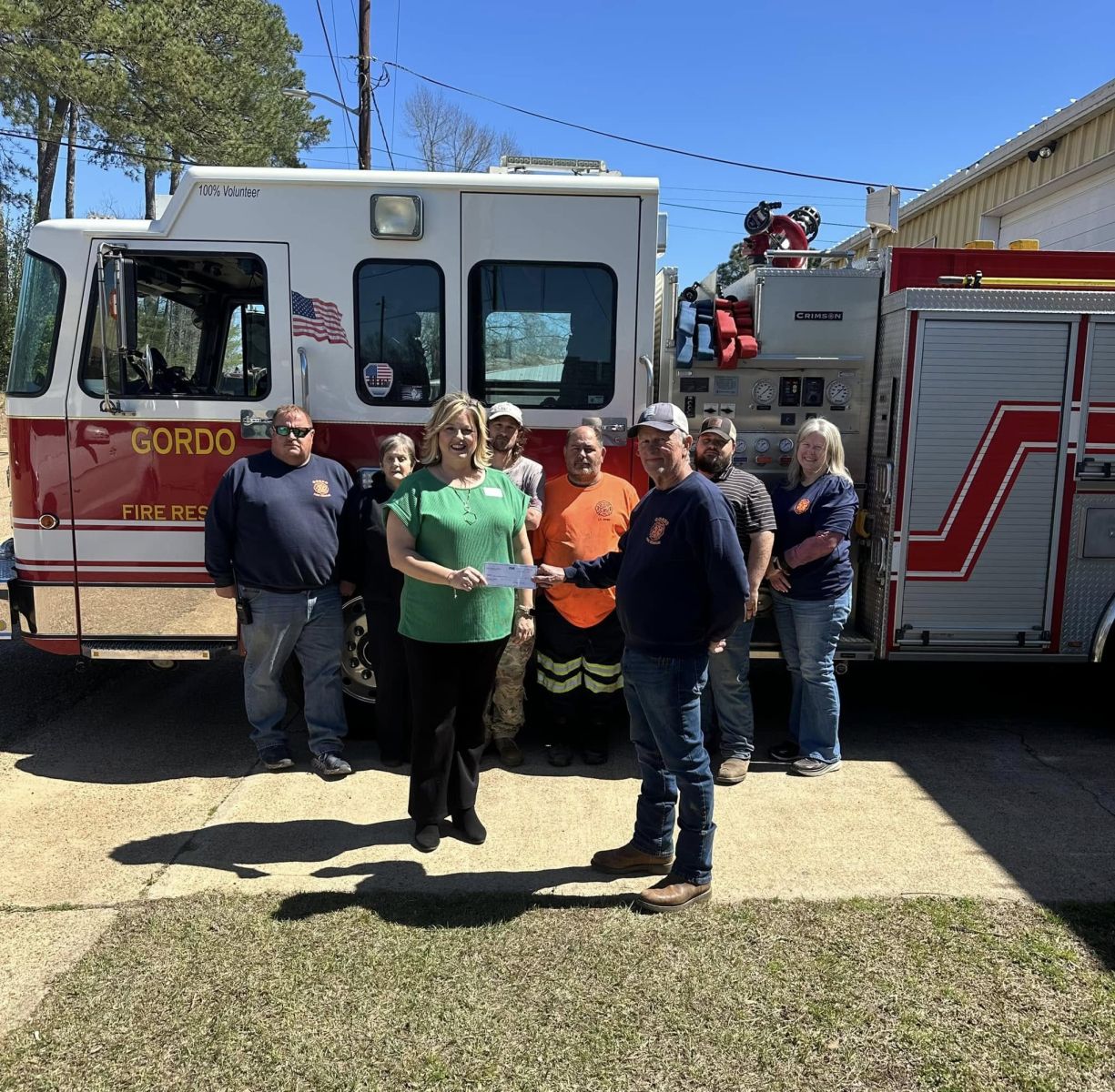 Gordo VFD Donation